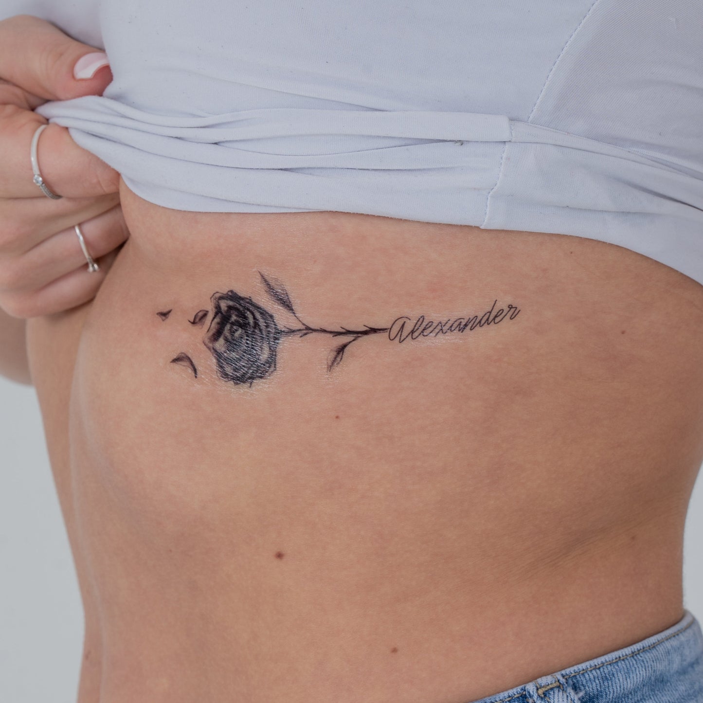 Personalized Rose Tattoo